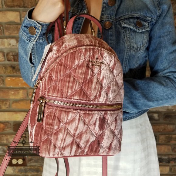 Kate Spade Blush Quilted Backpack main image 10